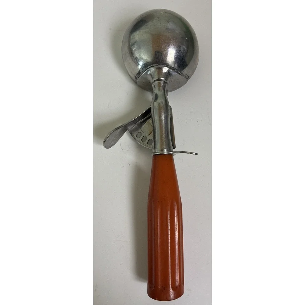 Shore Craft Ice Cream Scoop Batter Stainless Steel Bakelite 2 2/3oz  #12 Vintage